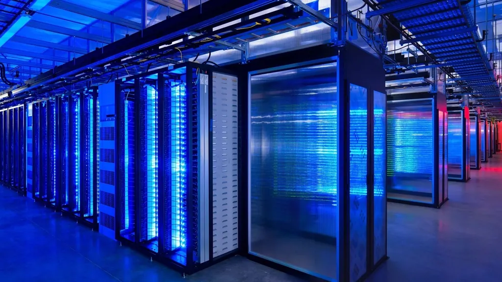Centro de datos con racks de servidores
