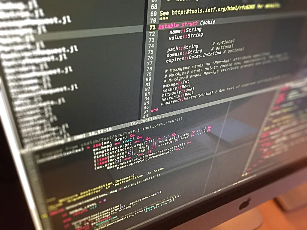 Análisis de código en pantalla
